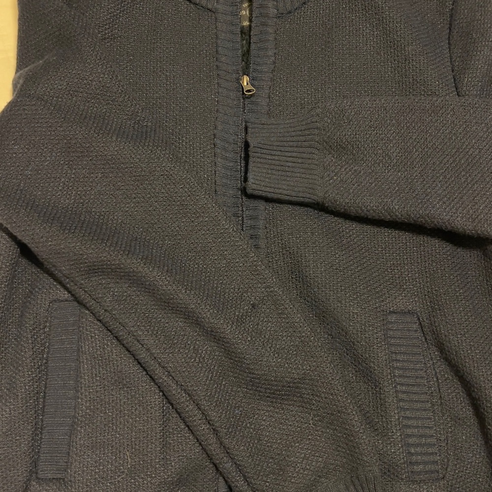 Buffalo David Bitton Charcoal Zip-Up Sweater